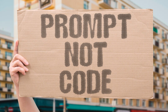 "Prompt not code" Writing prompts replaces actual programming. ABSTRACTION. DEPTH. LOSS. UNDERSTANDING. GAPS.