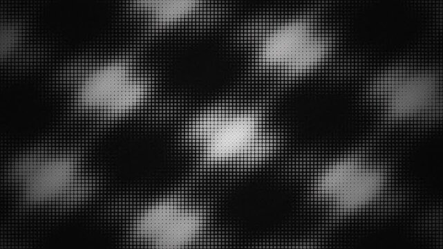 Monochromatic digital texture with blurred pixelated glowing dots in diagonal pattern, concept for futuristic technology design and modern sci-fi graphic resources, website backdrops, and electronic