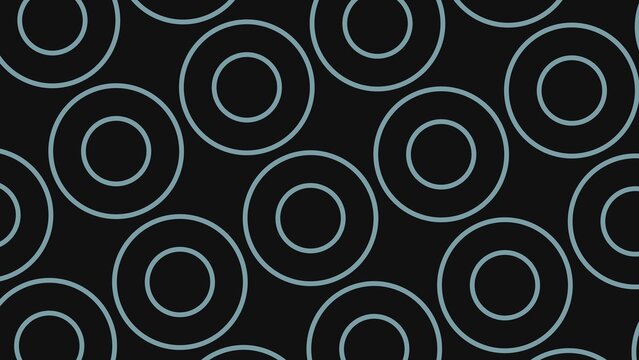 Blue circle ring pattern on dark background modern minimalist geometry