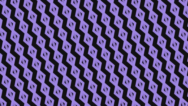 Purple geometric pattern with diagonal chains on black background