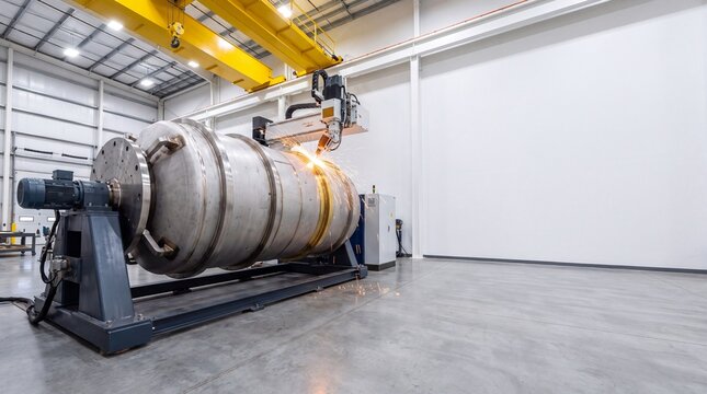 Small Modular Reactor SMR Pressure Vessel Fabrication in Clean Plant