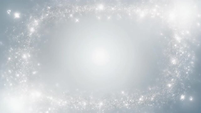 パールホワイトの呼吸する光の余白背景動画