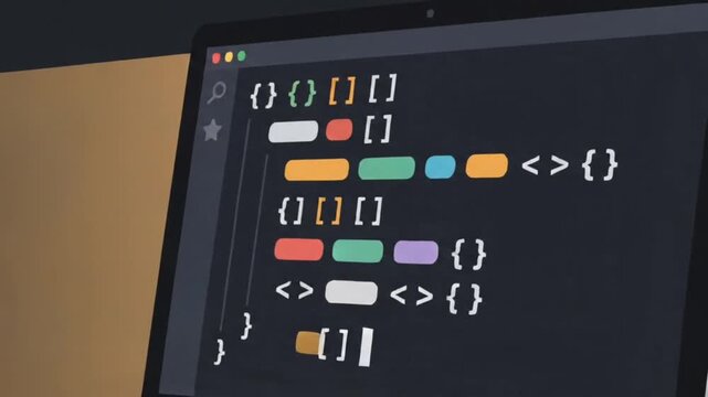Young Programmer Writing Code on Computer Screen