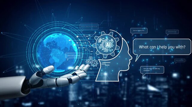 AI chatbot assists users with real-time conversations, providing automated answers, processing natural language, and delivering personalized support efficiently. Marrow