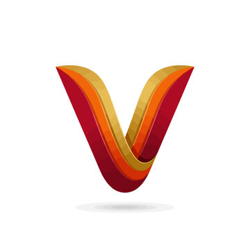 This image features a sleek, vibrant logo design that incorporates bold colors in a layered formation, conveying a modern and dynamic brand identity.