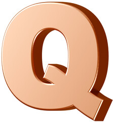 3D素材_アルファベット_Q_金 © 四ッ谷