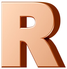 3D素材_アルファベット_R_金 © 四ッ谷