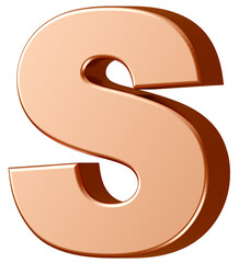 3D素材_アルファベット_S_金 © 四ッ谷