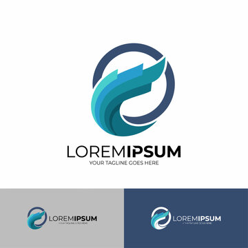 This image features a stylish modern logo design, showcasing vibrant colors and a unique abstract shape that embodies creativity and innovation in branding.