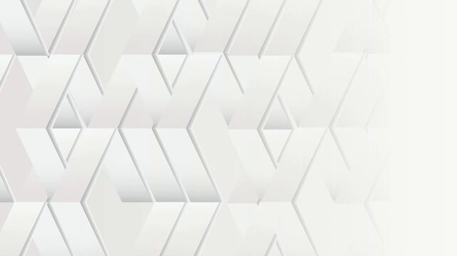 Geometric Abstract White Pattern 4K