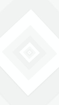 White diamond tunnel geometric animation seamless loop motion