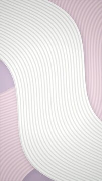 Layered 3D geometric waves flowing seamless loop motion background