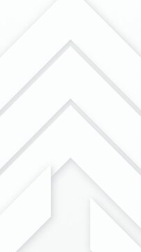 White chevron 3D geometric pattern seamless loop motion background