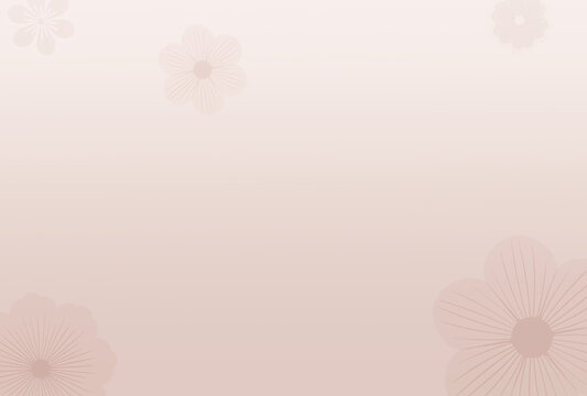 シンプルな花のある背景素材