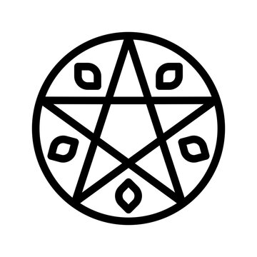 Magic Circle Icon Vector Symbol Design Illustration