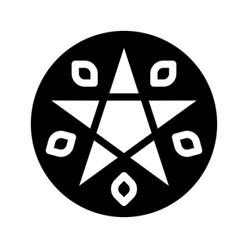 Magic Circle Icon Vector Symbol Design Illustration