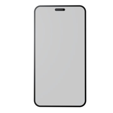 ​Smartphone 3D Render Mockup with Blank Screen for App Interface Presentation and Web Design Template
