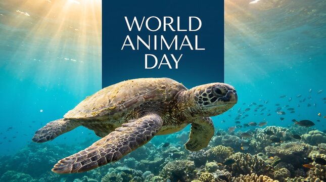 A green sea turtle gracefully swims through sun dappled ocean waters showcasing marine biodiversity aquatic conservation coral creature deepsea ecosystem