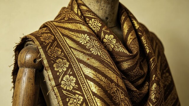 Indonesian Batik Parang Motif Fabric
