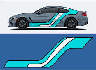 Fototapeta premium sleek sports car racing illustration