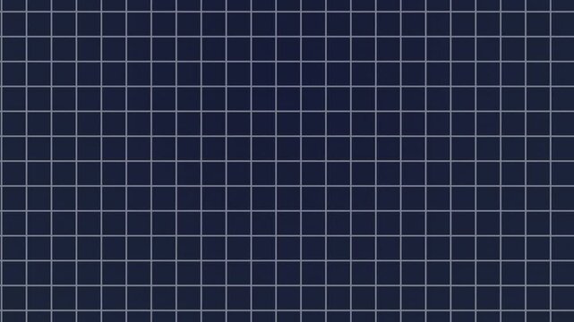 Dark navy geometric grid background with evenly spaced gray lines forming a clean modern matrix pattern for motion graphics and digital design