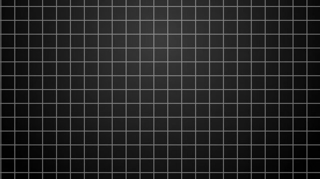 Minimal dark geometric grid background with evenly spaced gray lines creating a modern technical pattern for motion graphics and visual design