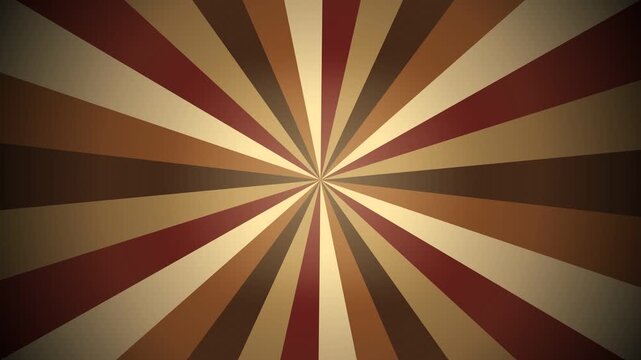 Retro sunburst pattern illustration showing brown and beige vintage rays radiating outward.