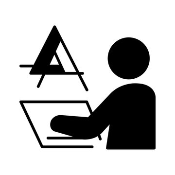 Graphic designer icon