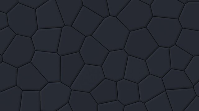 Dark graphite cells slowly shifting, seamless abstract background loop