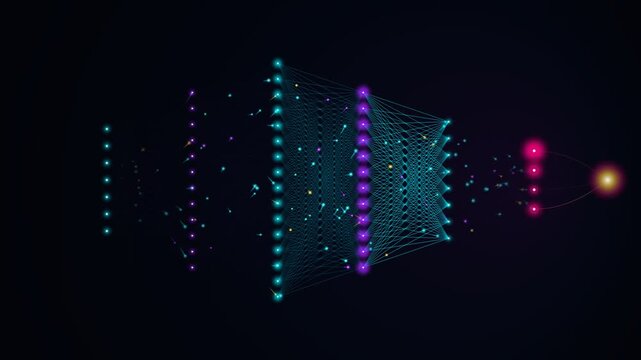 Machine Learning AI Training 4K Seamless Loop Background