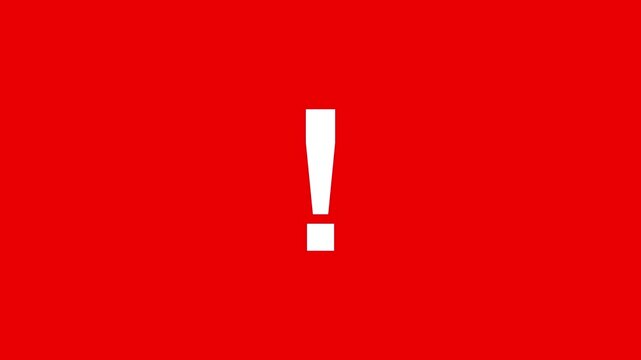 White exclamation mark on red background a point icon isolated against a solid exclamation point alert symbol warning sign attention icon white icon exclamation point alert symbol warning sign