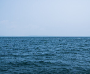 Naklejka premium Sea blue summer backgorund, sand beach blue 