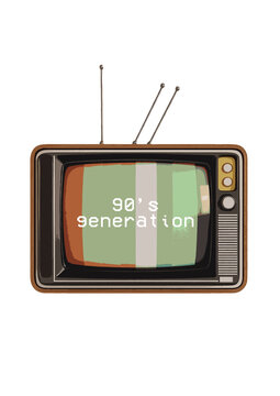 retro tv set