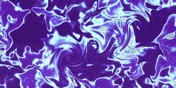 Abstract Fluid Art Background Featuring Swirling Violet and Electric Blue Marbling Patterns with Dynamic Liquid Textures