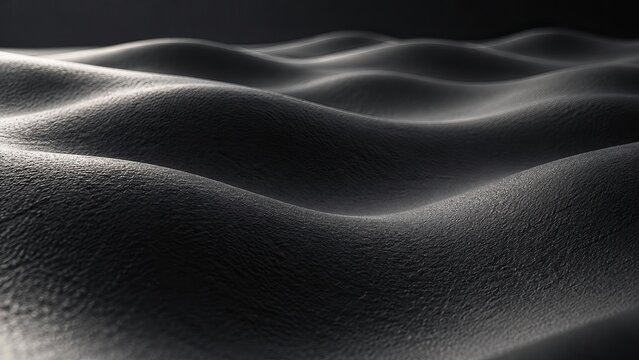 Low-frequency vibration deforming a rubber sheet into broad rolling valleys