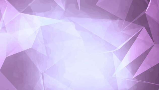 Purple crystal geometric abstract background, faceted low poly texture for modern design and wallpaper