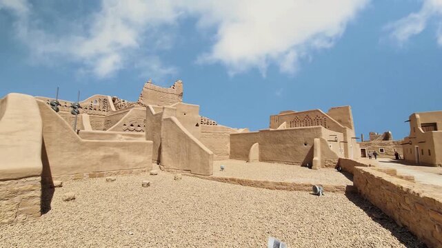 The city of Diriyah old capital is located in the Kingdom of Saudi Arabia in Riyadh. Ad Diriyah At-Turaif UNESCO World Heritage site, old heritage village of Imam Abdullah Bin Saud Palace, 
