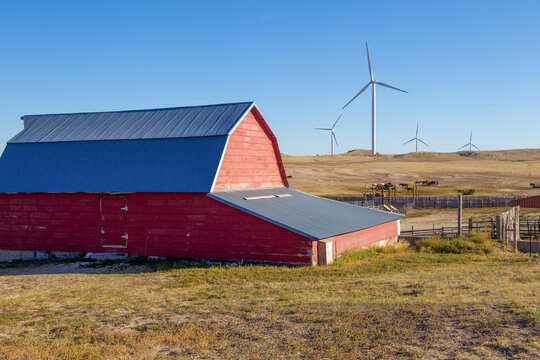 Wind farm in Northern Colorado