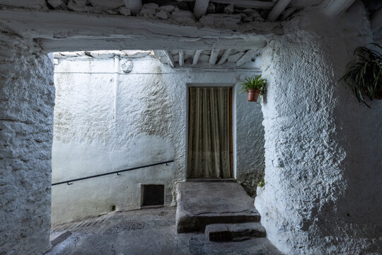 Picturesque spots in the charming village of Capileira in the Alpujarra region of Granada, Andalusia, Spain