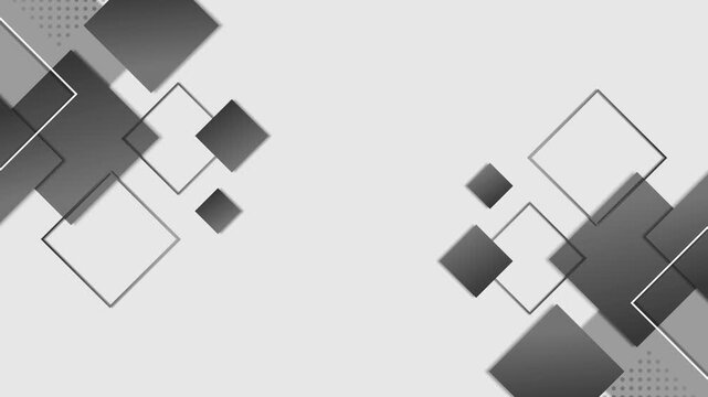 Abstract background with overlapping gradient squares animation
