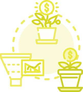 Higher revenue generation concept. Pricing sales, acquisition efficiency, income expansion icon vector illustration