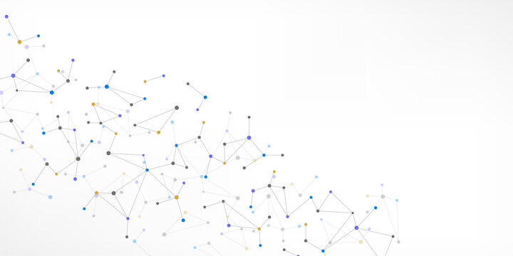 Molecular structure and genetic engineering, molecules DNA, neural network, scientific research. Abstract background for innovation technology, science, healthcare, and medicine
