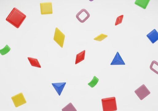 Colorful geometric shapes vector design