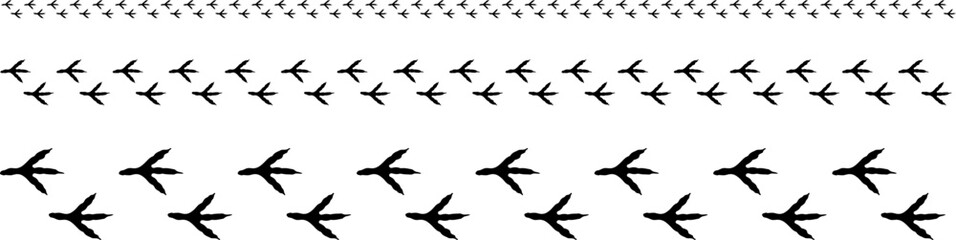 Obraz premium Bird footprint icon, chicken paw vector track, turkey foot print line pattern