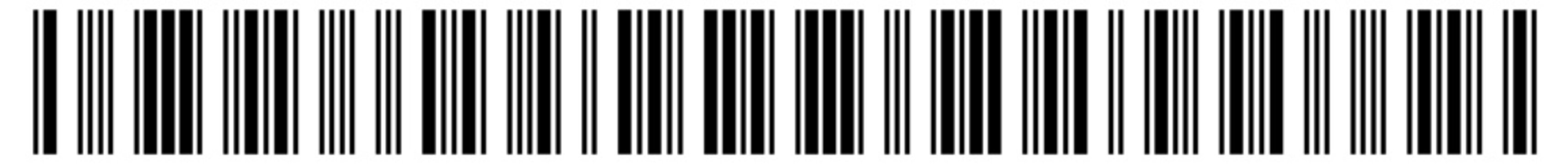 Bar code vector icon, product barcode label