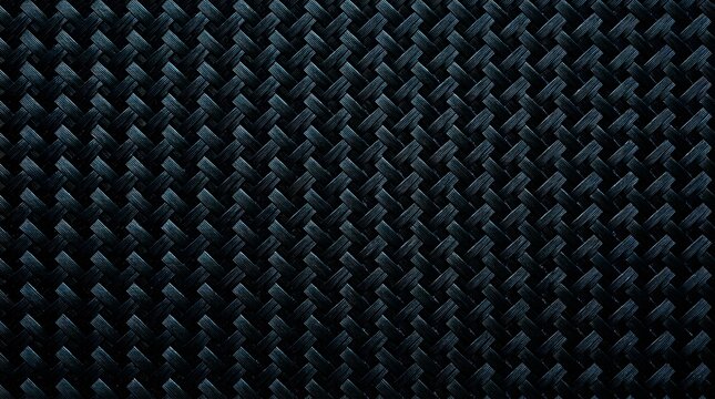 Carbon fiber texture background pattern, dark woven composite material surface, modern industrial high tech carbon weave wallpaper