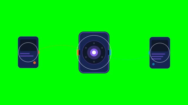 A live software communication system where a client sends a request, an API gateway validates and processes it, and a structured response is returned. Designed for API explainer, software development