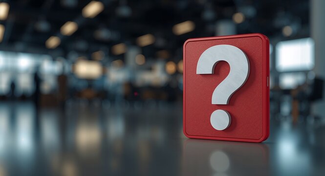 A question mark icon dynamically displayed against an engaging backdrop, symbolizing inquiry and information, ideal for showcasing FAQs or customer service solutions