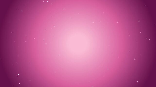 Abstract pink background with glowing white particle stars floating in slow motion seamless loop