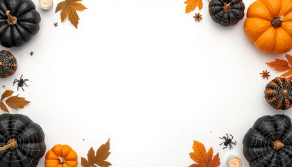 Fototapeta premium Minimal Halloween Ecommerce Sale Background
